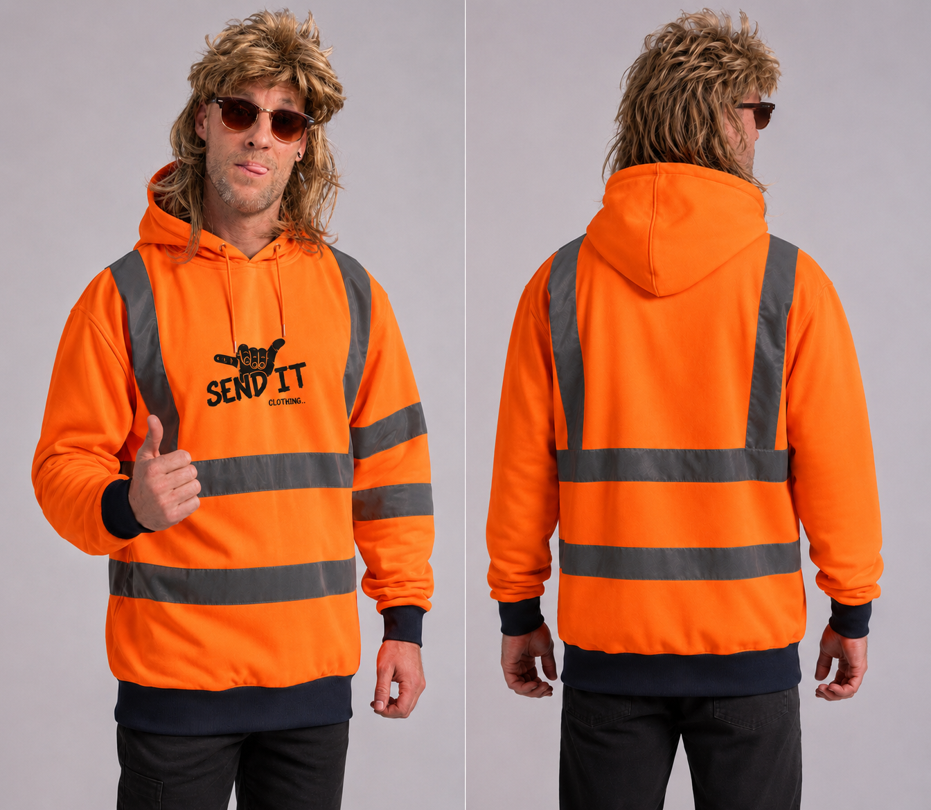 Hiviz sender hoodie