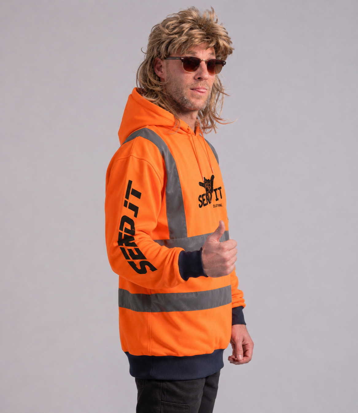 Hiviz sender hoodie